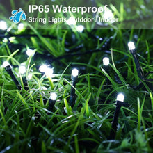 Load image into Gallery viewer, Planet Solar 100 LED White Outdoor String Solar Powered Fairy Lights

